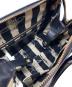 中古・古着 Vivienne Westwood (ヴィヴィアンウエストウッド) クロコ型押しオーブロゴハンドバッグ ブラック：30000円