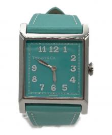 TIFFANY & Co.（ティファニー）の古着「ユニオン スクエア 27mm ウォッチ 73332648 293023990」｜ブルー