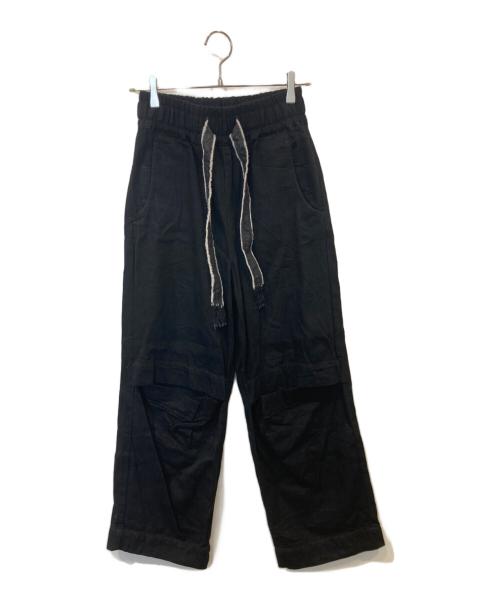 LIVINGTONE（リヴィントーン）LIVINGTONE (リヴィントーン) RELAXED OPEN KNEE デニムパンツ　LT-BLU-STW01 ブラック サイズ:36の古着・服飾アイテム