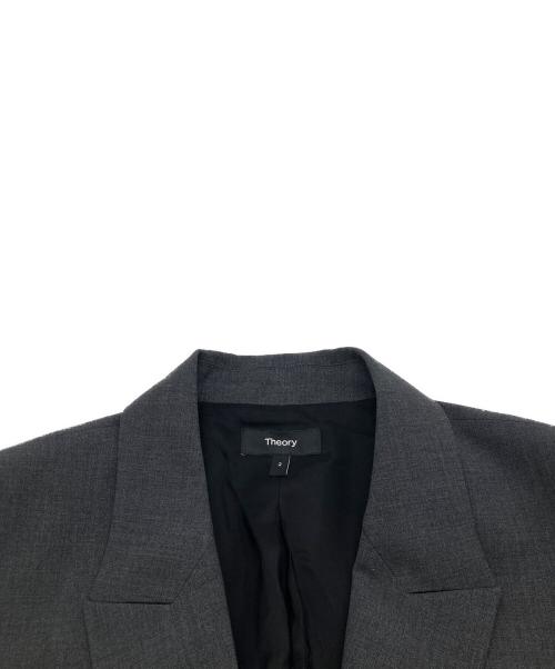 theory（セオリー）theory (セオリー) Traceable Wool EtiennetteBlazer トレーサブル ウール エティエネット ブザー 01-5304105 グレー サイズ:2の古着・服飾アイテム