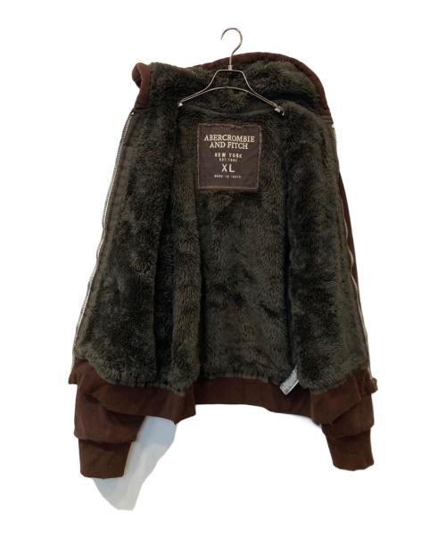 Abercrombie & Fitch（アバクロンビー アンド フィッチ）Abercrombie & Fitch (アバクロンビー アンド フィッチ) 裏ボアジャケット ブラウン サイズ:XLの古着・服飾アイテム