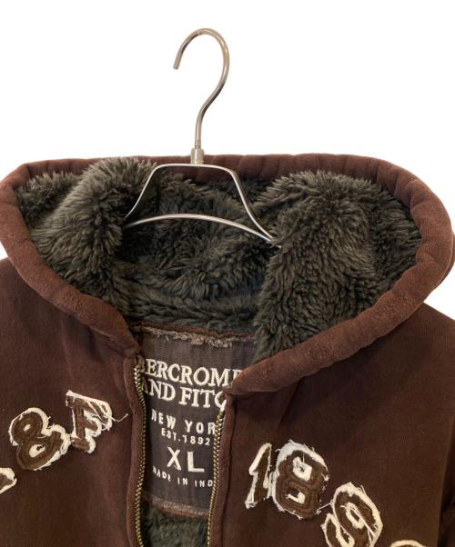 Abercrombie & Fitch（アバクロンビー アンド フィッチ）Abercrombie & Fitch (アバクロンビー アンド フィッチ) 裏ボアジャケット ブラウン サイズ:XLの古着・服飾アイテム
