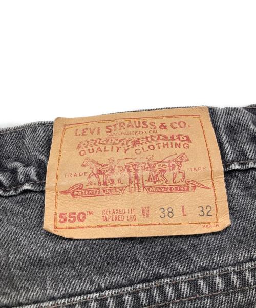 LEVI'S（リーバイス）LEVI'S (リーバイス) 550先染めデニムパンツ ブラック サイズ:W38×L32の古着・服飾アイテム