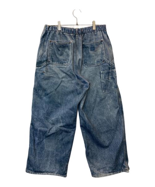 BEAMS（ビームス）BEAMS (ビームス) モック プリント ダブルニー スウェットパンツ 11-24-3628-147 インディゴ サイズ:Lの古着・服飾アイテム