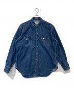 LEVI'Sリーバイス）の古着「ショートホーン・デニムウエスタンシャツ 7205 1018」｜インディゴ