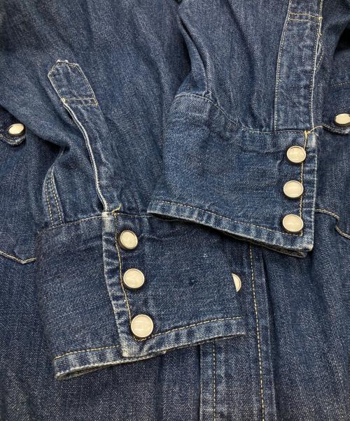 LEVI'S（リーバイス）LEVI'S (リーバイス) ショートホーン・デニムウエスタンシャツ 7205 1018 インディゴ サイズ:XLの古着・服飾アイテム