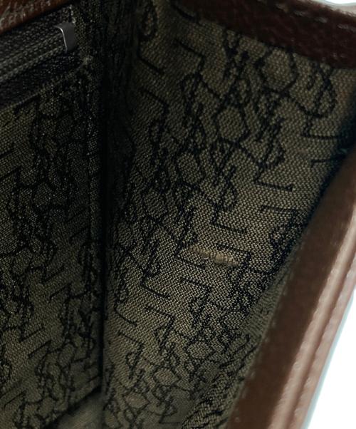 Yves Saint Laurent（イヴサンローラン）Yves Saint Laurent (イヴサンローラン) レザーショルダーバッグ ブラウンの古着・服飾アイテム