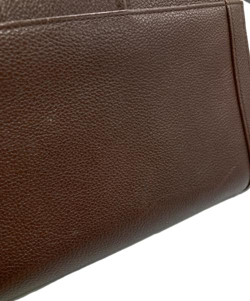 Yves Saint Laurent（イヴサンローラン）Yves Saint Laurent (イヴサンローラン) レザーショルダーバッグ ブラウンの古着・服飾アイテム