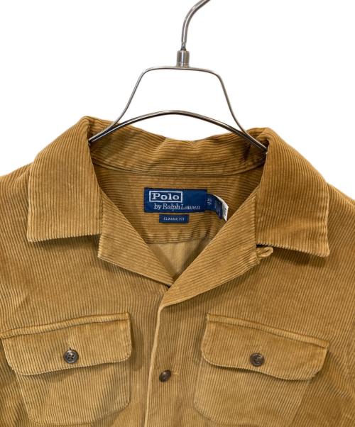 POLO RALPH LAUREN（ポロ・ラルフローレン）POLO RALPH LAUREN (ポロ・ラルフローレン) CLASSIC FIT コーデュロイシャツ ブラウン サイズ:XSの古着・服飾アイテム