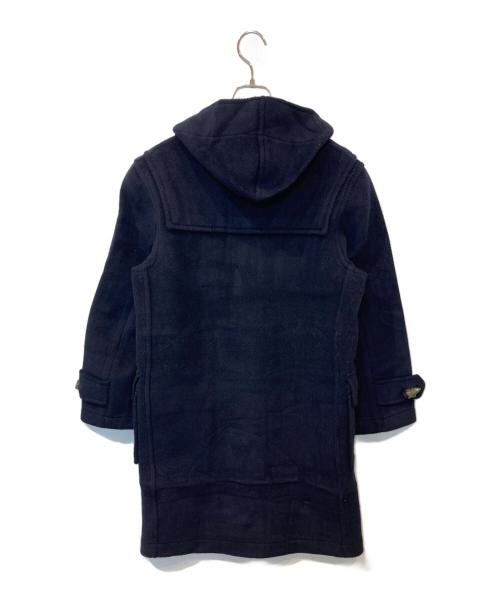 Aquascutum（アクアスキュータム）Aquascutum (アクアスキュータム) 裏ギンガムチェックダッフルコート ネイビー サイズ:XSの古着・服飾アイテム