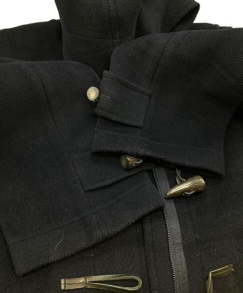Aquascutum（アクアスキュータム）Aquascutum (アクアスキュータム) 裏ギンガムチェックダッフルコート ネイビー サイズ:XSの古着・服飾アイテム