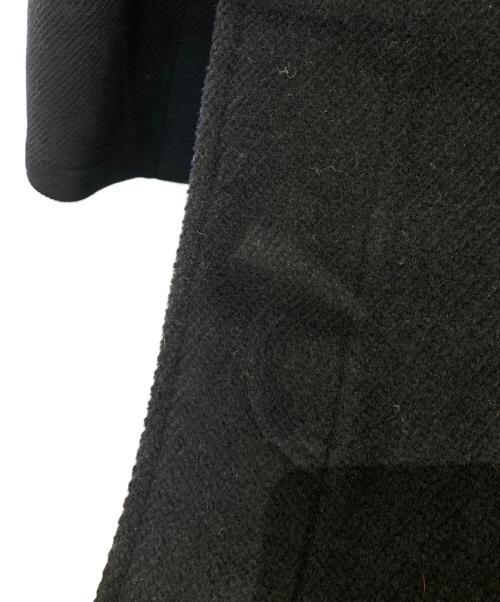 Aquascutum（アクアスキュータム）Aquascutum (アクアスキュータム) 裏ギンガムチェックダッフルコート ネイビー サイズ:XSの古着・服飾アイテム