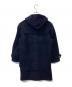 Aquascutum (アクアスキュータム) 裏ギンガムチェックダッフルコート ネイビー サイズ:XS：14000円