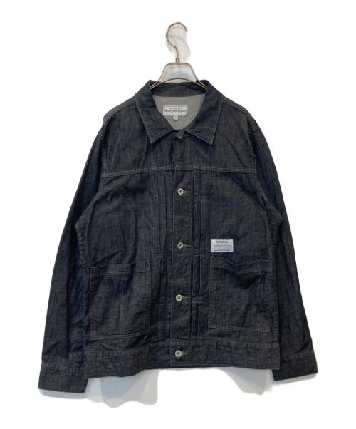 ROUGH AND RUGGED（ラフアンドラゲッド）ROUGH AND RUGGED　 (ラフアンドラゲッド) スーピマリネンデニムジャケット インディゴ サイズ:1の古着・服飾アイテム