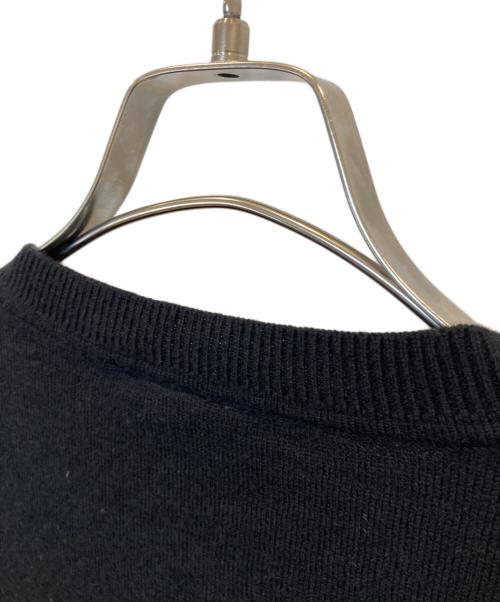PS Paul Smith（ＰＳポールスミス）PS Paul Smith (ＰＳポールスミス) SPORTS STRIPE ZEBRA CREW NECK SWEATER 282400 ブラック サイズ:Lの古着・服飾アイテム