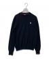 PS Paul Smith（ＰＳポールスミス）の古着「SPORTS STRIPE ZEBRA CREW NECK SWEATER 282400」｜ブラック