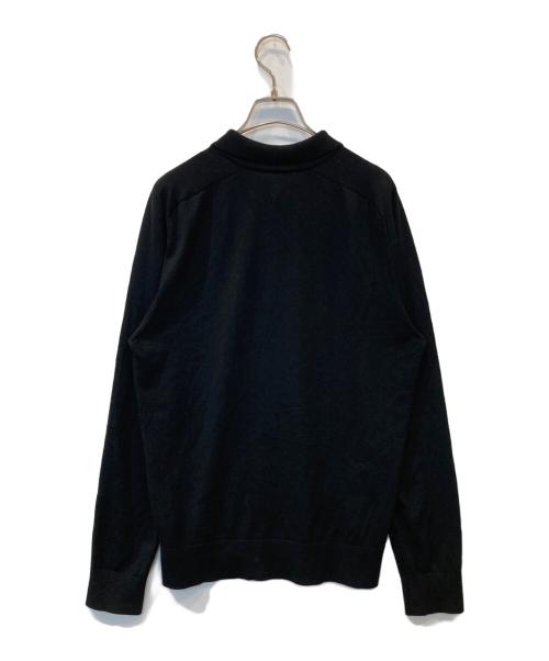 theory（セオリー）theory (セオリー) ウールニットポロシャツ 02-2301702 ブラック サイズ:Mの古着・服飾アイテム