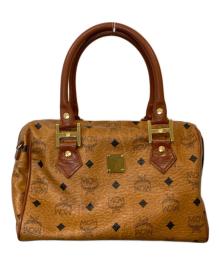 MCM（エムシーエム）の古着「ミニボストンバッグ」｜ブラウン