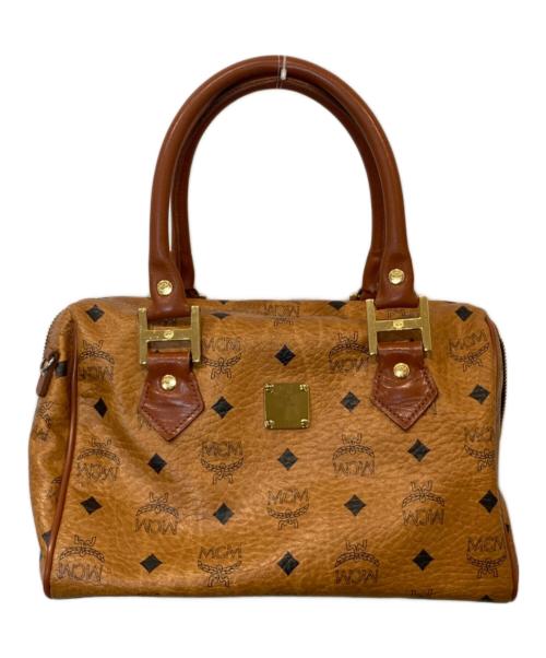 MCM（エムシーエム）MCM (エムシーエム) ミニボストンバッグ ブラウンの古着・服飾アイテム