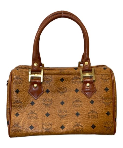 MCM（エムシーエム）MCM (エムシーエム) ミニボストンバッグ ブラウンの古着・服飾アイテム