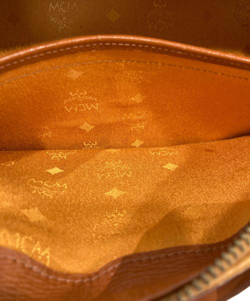 MCM（エムシーエム）MCM (エムシーエム) ミニボストンバッグ ブラウンの古着・服飾アイテム