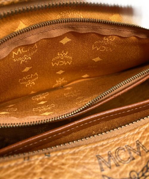 MCM（エムシーエム）MCM (エムシーエム) ミニボストンバッグ ブラウンの古着・服飾アイテム
