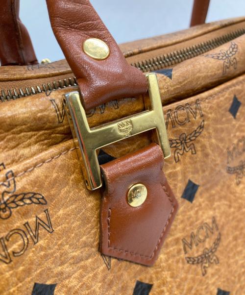 MCM（エムシーエム）MCM (エムシーエム) ミニボストンバッグ ブラウンの古着・服飾アイテム