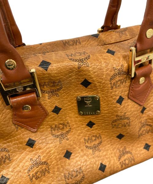 MCM（エムシーエム）MCM (エムシーエム) ミニボストンバッグ ブラウンの古着・服飾アイテム