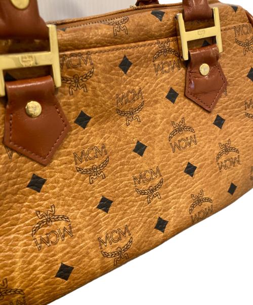 MCM（エムシーエム）MCM (エムシーエム) ミニボストンバッグ ブラウンの古着・服飾アイテム