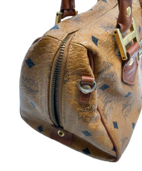 MCM（エムシーエム）MCM (エムシーエム) ミニボストンバッグ ブラウンの古着・服飾アイテム