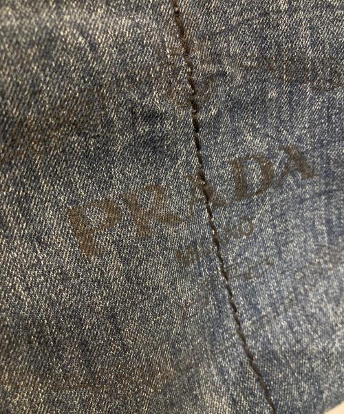 PRADA（プラダ）PRADA (プラダ) カナパミディアムデニムトートバッグ 158 ブルーの古着・服飾アイテム