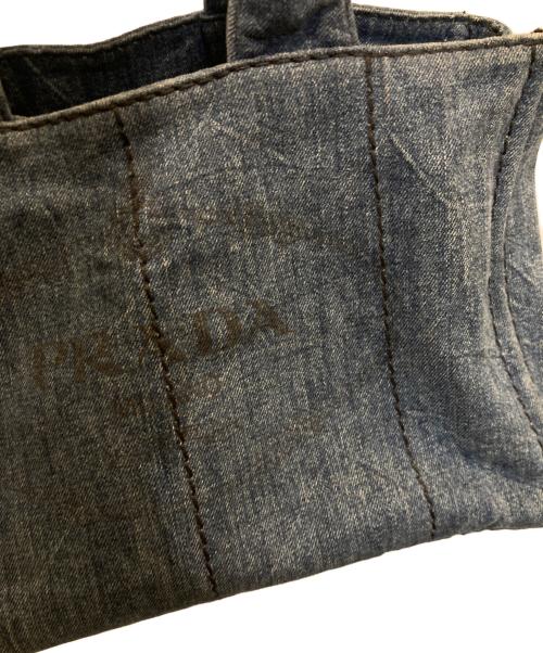 PRADA（プラダ）PRADA (プラダ) カナパミディアムデニムトートバッグ 158 ブルーの古着・服飾アイテム