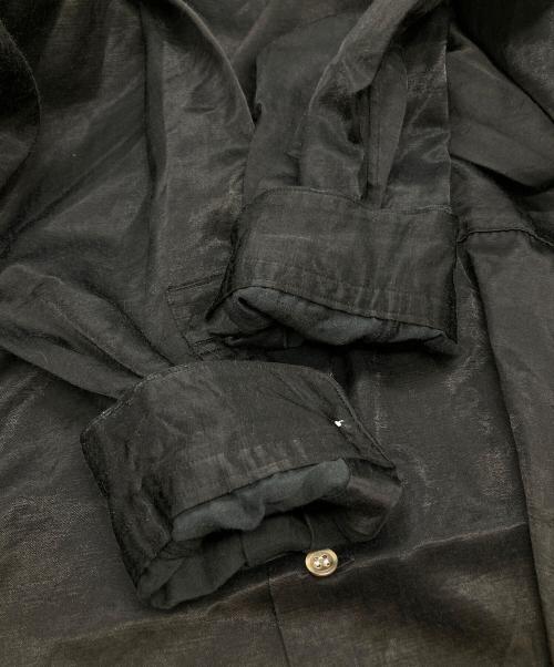Y's for men（ワイズフォーメン）Y'S for men (ワイズフォーメン) コットン×キュプラロングシャツ ブラック サイズ:不明の古着・服飾アイテム
