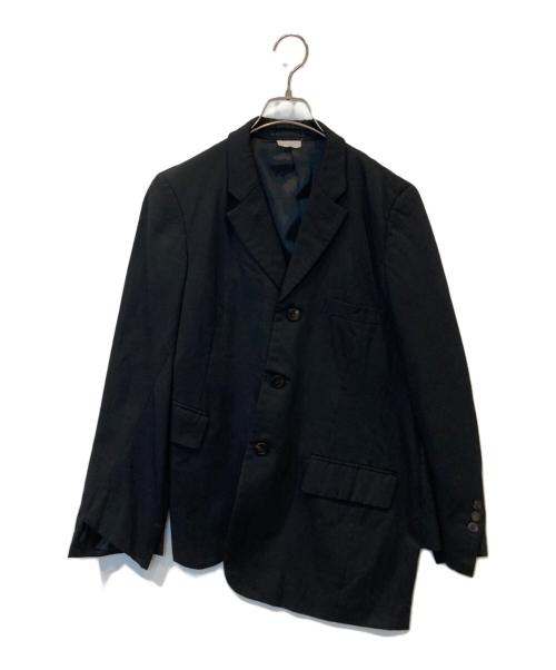 COMME des GARCONS HOMME PLUS（コムデギャルソンオムプリュス）COMME des GARCONS HOMME PLUS (コムデギャルソンオムプリュス) ストレッチウールギャバジンテーラードジャケット PP-J015 2015AW パワーオブセレモニー期 ブラック サイズ:XSの古着・服飾アイテム