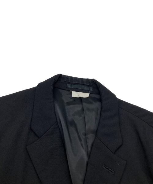 COMME des GARCONS HOMME PLUS（コムデギャルソンオムプリュス）COMME des GARCONS HOMME PLUS (コムデギャルソンオムプリュス) ストレッチウールギャバジンテーラードジャケット PP-J015 2015AW パワーオブセレモニー期 ブラック サイズ:XSの古着・服飾アイテム