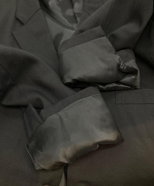 COMME des GARCONS HOMME PLUS（コムデギャルソンオムプリュス）COMME des GARCONS HOMME PLUS (コムデギャルソンオムプリュス) ストレッチウールギャバジンテーラードジャケット PP-J015 2015AW パワーオブセレモニー期 ブラック サイズ:XSの古着・服飾アイテム
