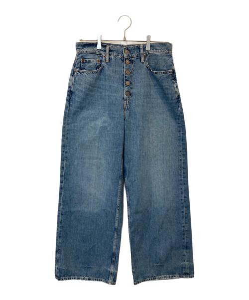POLO RALPH LAUREN（ポロ・ラルフローレン）POLO RALPH LAUREN (ポロ・ラルフローレン) ワイドレッグ デニム インディゴ サイズ:29の古着・服飾アイテム