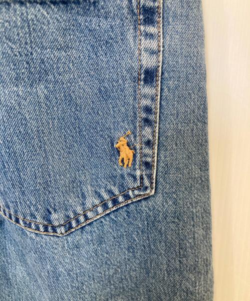 POLO RALPH LAUREN（ポロ・ラルフローレン）POLO RALPH LAUREN (ポロ・ラルフローレン) ワイドレッグ デニム インディゴ サイズ:29の古着・服飾アイテム