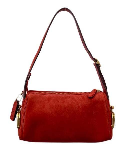 COACH（コーチ）COACH (コーチ) TURNLOCK HAVERSACK BAG 27 ターンロック ハバーサック バッグ 27 CFQ59 レッドの古着・服飾アイテム