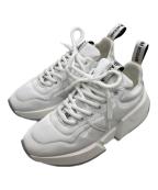 MM6 Maison Margielaエムエムシックスメゾンマルジェラ）の古着「Puffer Lace Up Sneakers パッファー・レースアップ・スニーカー S66WS0004」｜ホワイト