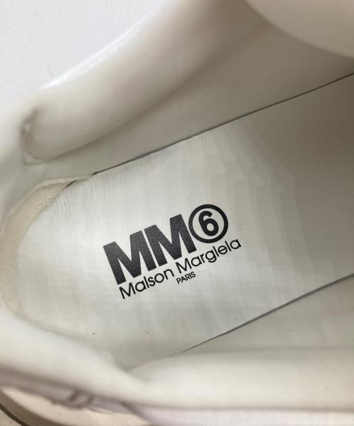 MM6 Maison Margiela（エムエムシックスメゾンマルジェラ）MM6 Maison Margiela (エムエムシックスメゾンマルジェラ) Puffer Lace Up Sneakers パッファー・レースアップ・スニーカー S66WS0004 ホワイト サイズ:38の古着・服飾アイテム