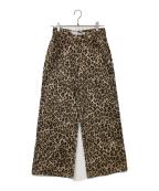 moussyマウジー）の古着「LEO PRNTED WIDE STRAIGHT　010IA111-3311」｜ベージュ
