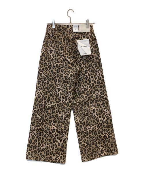 moussy（マウジー）moussy (マウジー) LEO PRNTED WIDE STRAIGHT　010IA111-3311 ベージュ 未使用品の古着・服飾アイテム