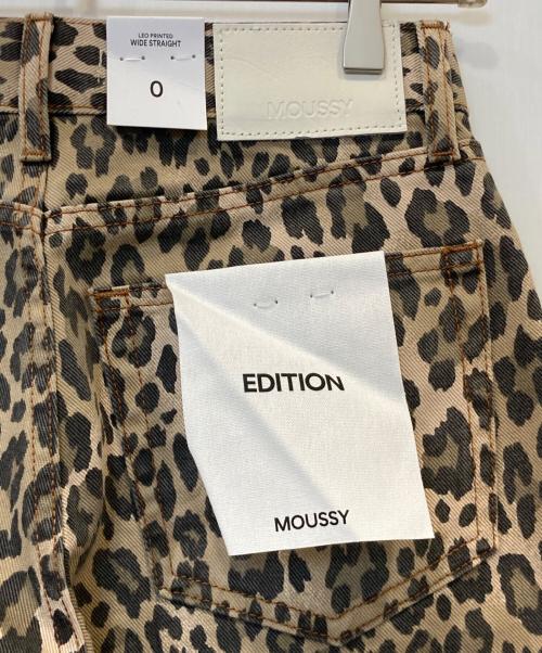moussy（マウジー）moussy (マウジー) LEO PRNTED WIDE STRAIGHT　010IA111-3311 ベージュ 未使用品の古着・服飾アイテム