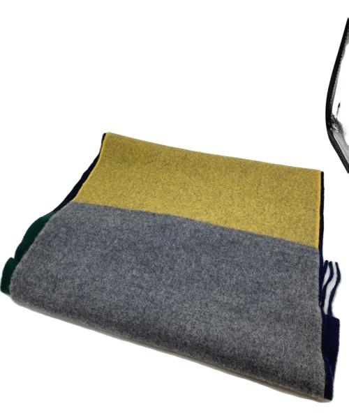 Begg & Co（ベグアンドコー）Begg & Co (ベグアンドコー) ラムウール×カシミヤ混マルチカラーストール ネイビー 未使用品の古着・服飾アイテム