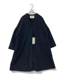 utilite（ユティリテ）の古着「ダブルモッサー ロングコート UT303AW85」｜ネイビー