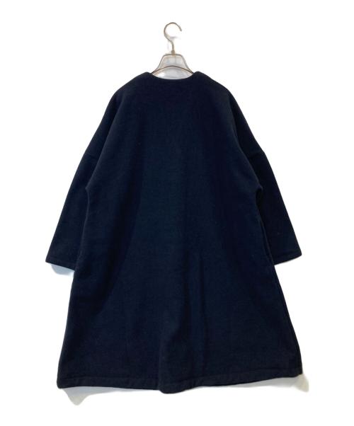 utilite（ユティリテ）utilite (ユティリテ) ダブルモッサー ロングコート UT303AW85 ネイビー サイズ:FREEの古着・服飾アイテム