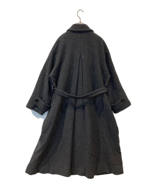 FRAY ID（フレイ アイディー）FRAY ID (フレイ アイディー) スタンドカラーダブルコート グレー サイズ:1の古着・服飾アイテム