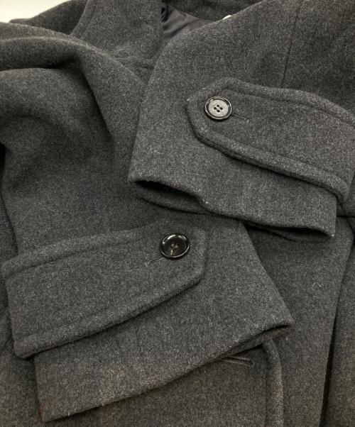 FRAY ID（フレイ アイディー）FRAY ID (フレイ アイディー) スタンドカラーダブルコート グレー サイズ:1の古着・服飾アイテム