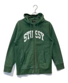 stussy（ステューシー）の古着「00's ロゴジップフーディ」｜グリーン